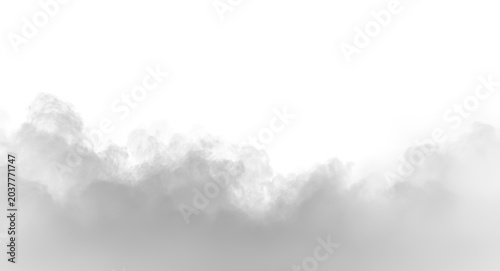 Canvastavla Realistic smog cloud with air pollution effect, abstract dark sky background, sm