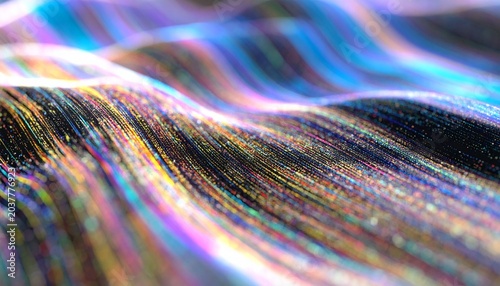 AI neural network concept, big data light quantum computing technology, futuristic and modern tech information transmission

