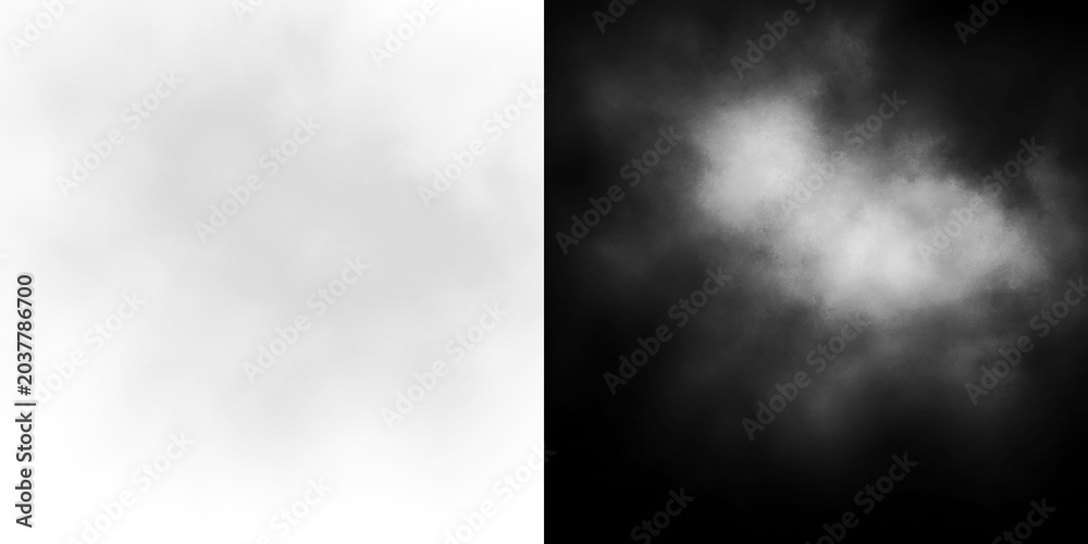 Fototapeta premium Realistic mist smoke png with soft fog clouds, transparent steam effect, dark atmospheric smog background, powder dust motion and chemical air pollution design concept.