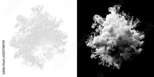 Fotografía Realistic mist smoke png with soft fog clouds, transparent steam effect, dark atmospheric smog background, powder dust motion and chemical air pollution design concept