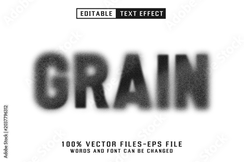 Photos Grain Editable Text Effect