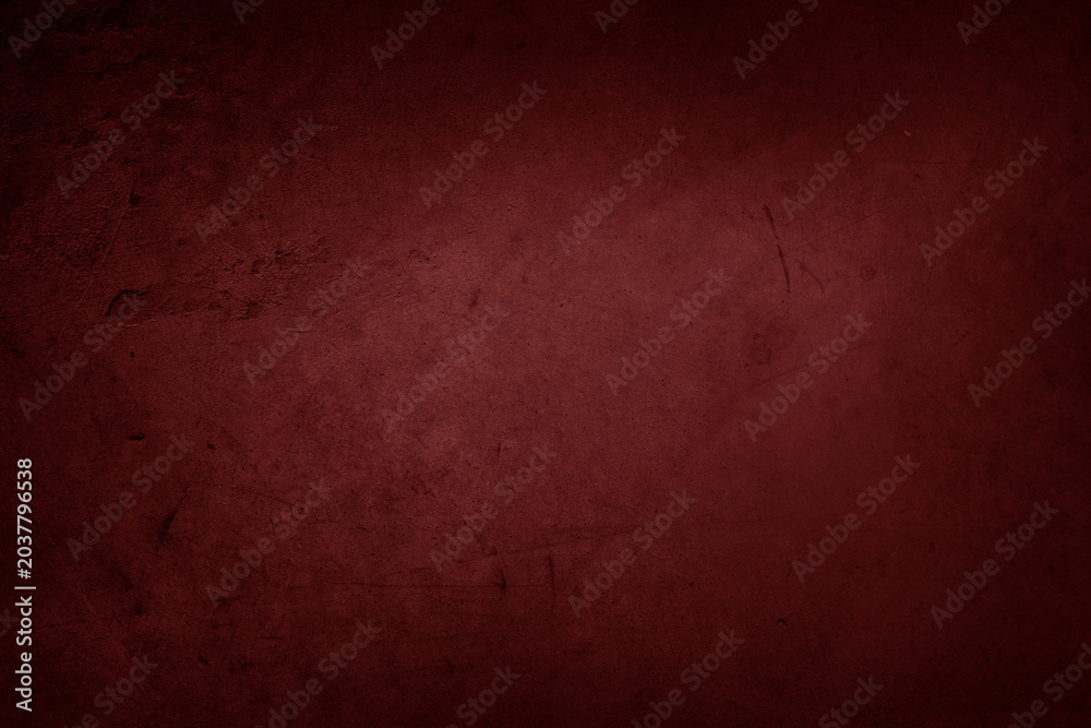 Fototapeta premium Red textured concrete wall background