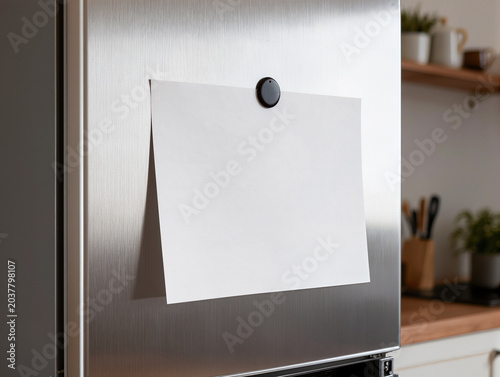  fridge  note with magnet