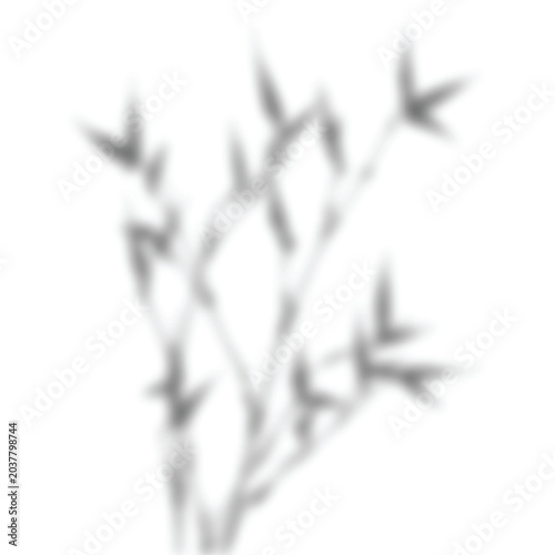 White abstract geometric floral background