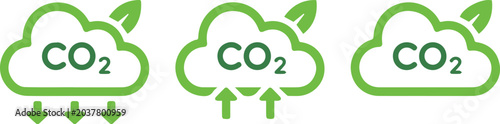 Foto Zero emission cloud badge with text label