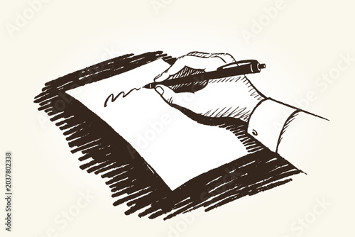 Fényképezés Handwritten Letter Writing