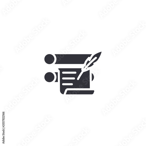 Bullet list writing icon representing organized content, document formatting, and structured information.