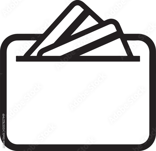 tissue box, black icon, paper tissues, vector isolated on Transparent Background