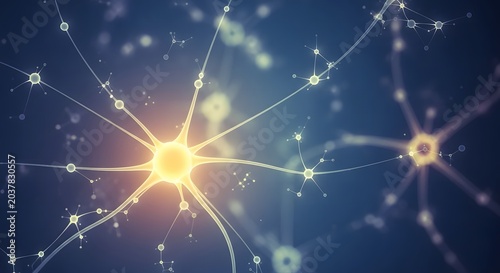 Abstract blue starry night background with glowing lights and magical winter sparkle design