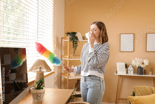 Young woman suffering from ...