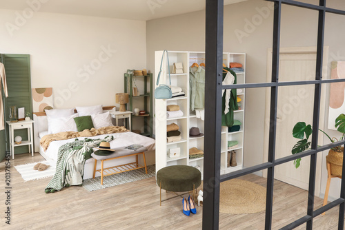 Modern bedroom and stylish ...