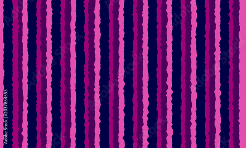Vibrant pink and purple striped pattern with wavy lines