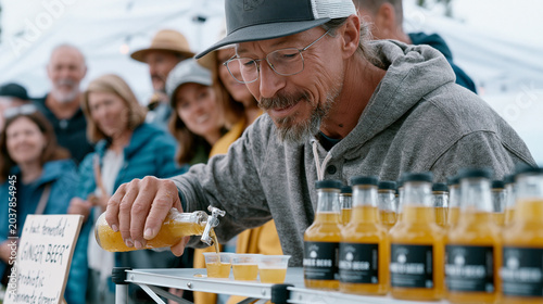 Craft beverage maker at a farmers market 4