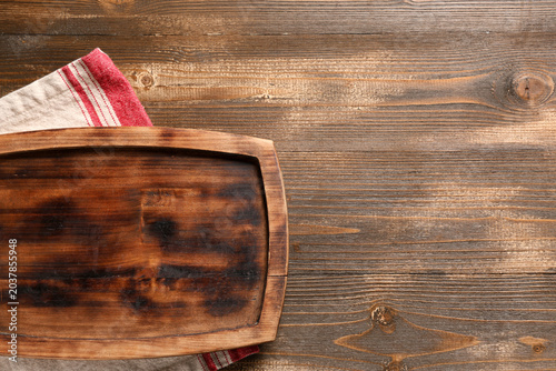 Empty cutting board with na...