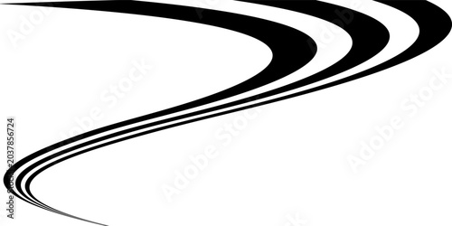 Photos 3d dimensional effect dynamic curve road lines