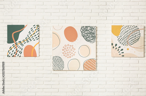 Beautiful paintings on whit...