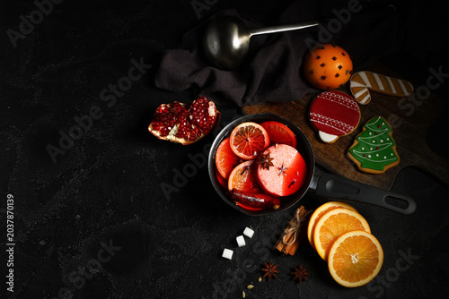 Christmas mulled wine with ...