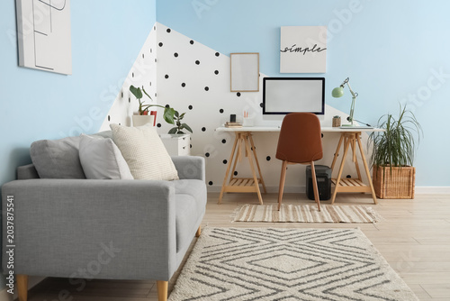 Interior of stylish living ...