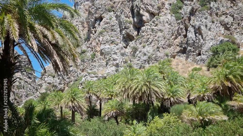 Preveli Lagoon in Rethimno, Crete, Greece