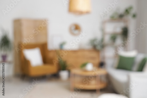 Blurred view of living room...