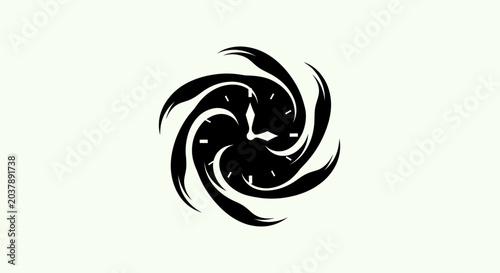 Abstract time concept graphic design