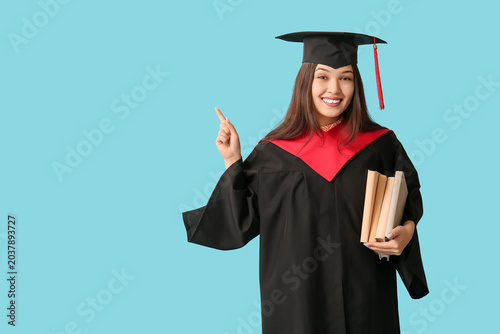 Young female graduate with ...