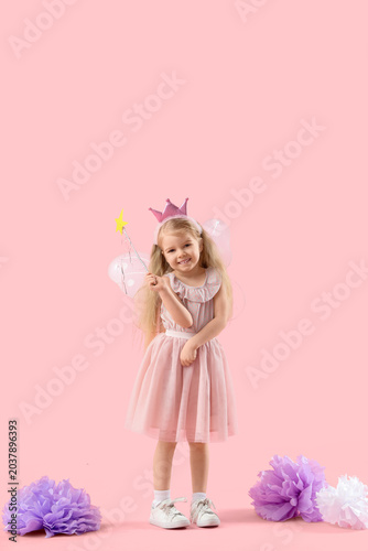 Cute little fairy with magi...