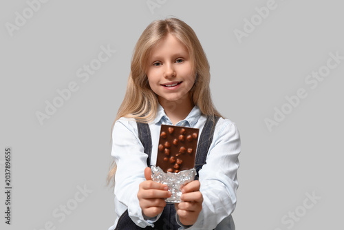 Cute little girl with sweet...