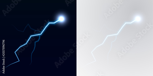 Canvas-taulu PNG lightning arcs across the horizon, striking the earth below