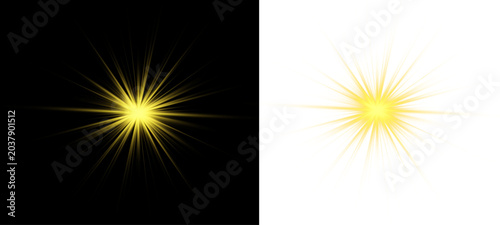 Tableau sur toile vector png bright sunrise transparent overlay glow flash world magic spring summ