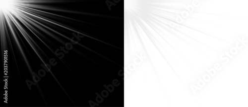 Obraz na plátně vector png bright sunrise transparent overlay glow flash world magic spring summ