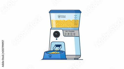 Automatic Pet Feeder Dispenser for Dogs and Cats.