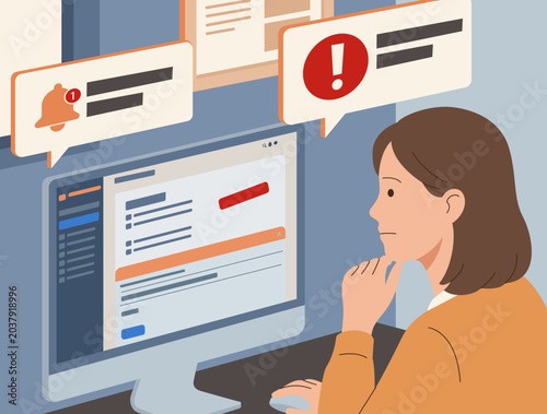 Payment Alert with Overdue Invoice on Desktop