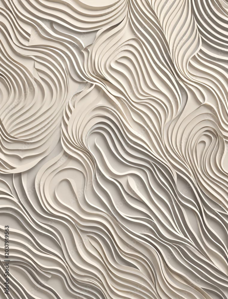 Fototapeta premium Modern geometric abstract pattern with soft neutral tones