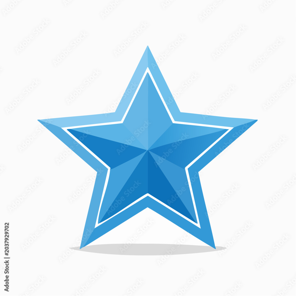 Obraz premium Blue Star Icon