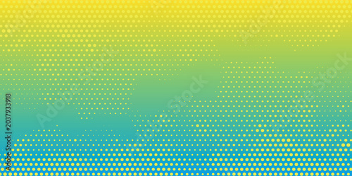 Bright pop art background in blue and yellow colors dot haltone retro style, vector illustation full hd