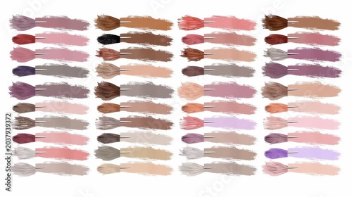 Color Palette Swatches and Abstract Pattern 691