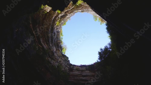 Dungeon, cave, underground abyss, Padirac, France