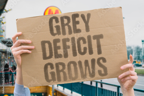 Fotografia "Grey Deficit Grows" Aging care funding gap expands annually across developed nations