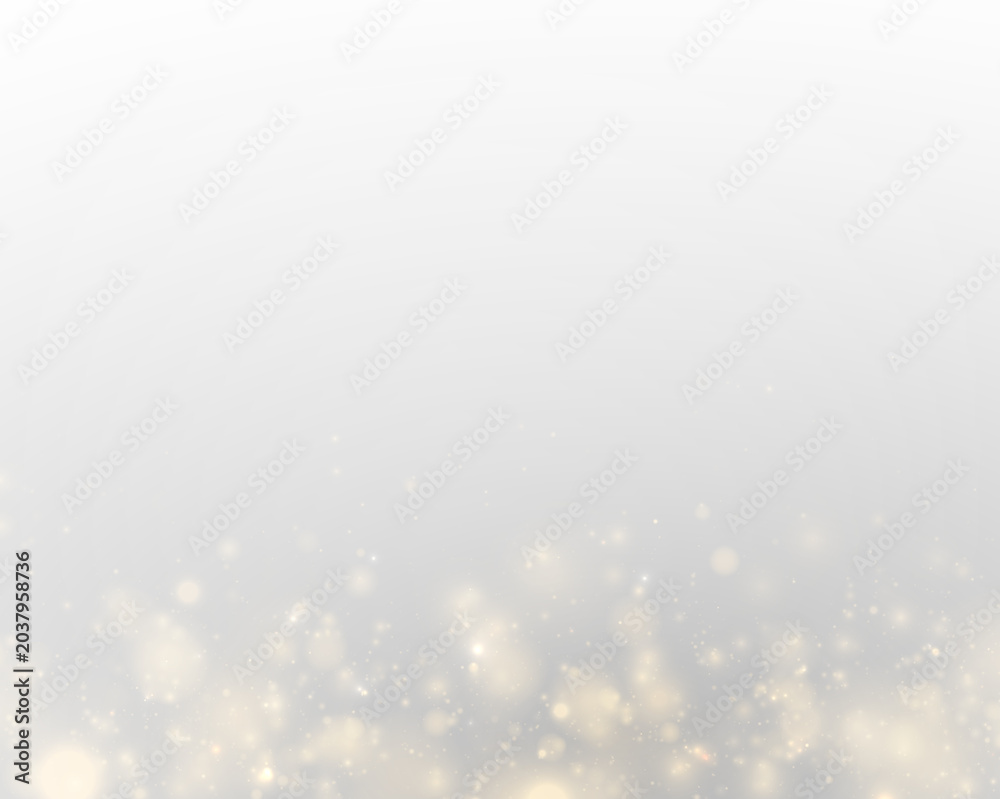 Fototapeta premium Shimmering golden bokeh floats across a transparent background. Each spark adds elegance and festive charm. High-quality PNG for overlays.
