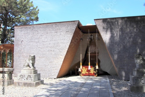 Tableau sur toile 福岡市の鳥飼八幡宮の社殿