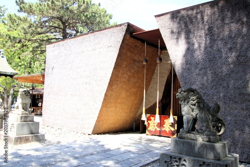 福岡市の鳥飼八幡宮の社殿