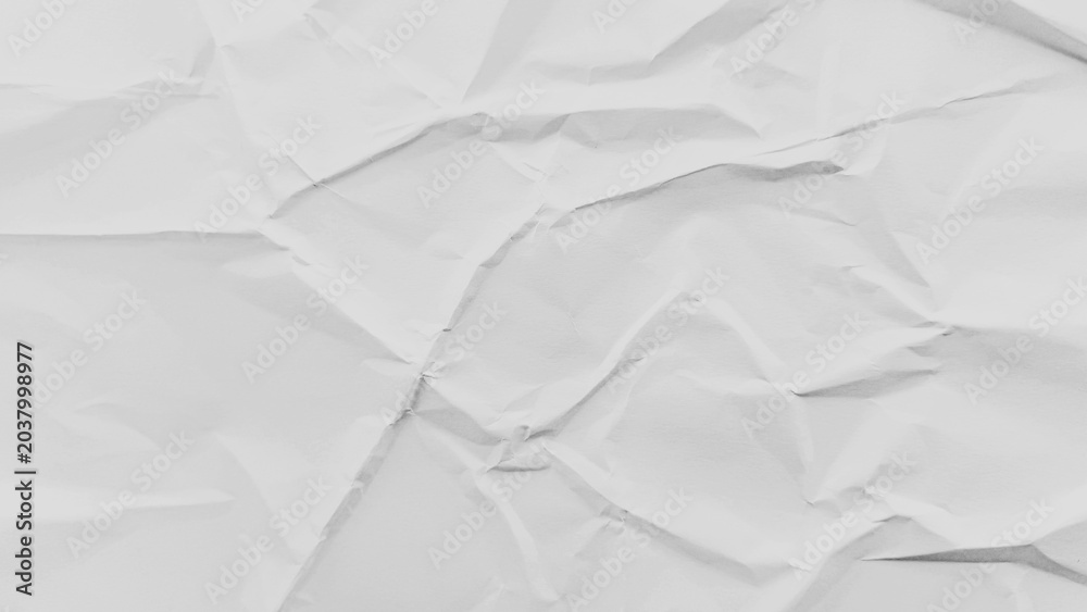 Obraz premium White crumpled paper texture background desktop wallpaper