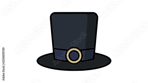 Top Hat Vector Illustration