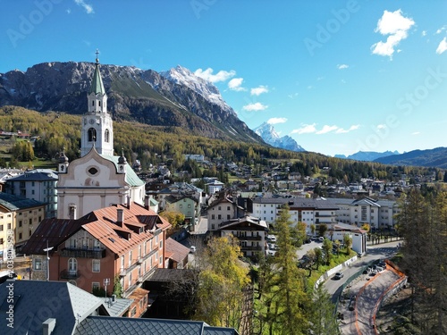 Foto Cortina D'Ampezzo Dolomites Italy Drone Photos
