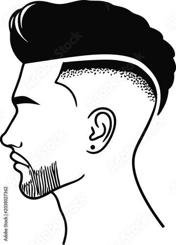silhouette of a man in profile