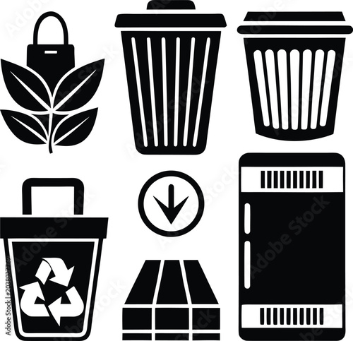 vector trash can icon