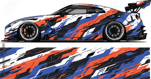 Sport Car Racing Vehicle Side View 12.