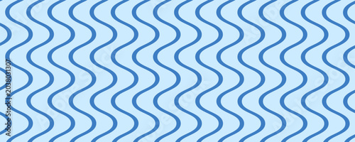 Bild auf Leinwand Blue wavy pattern background with light blue and blue colors