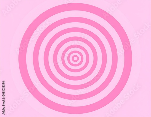 Concentric circles of varying sizes create a vibrant, repeating pattern on a light pink background.  Pink rings radiate outwards from a central point